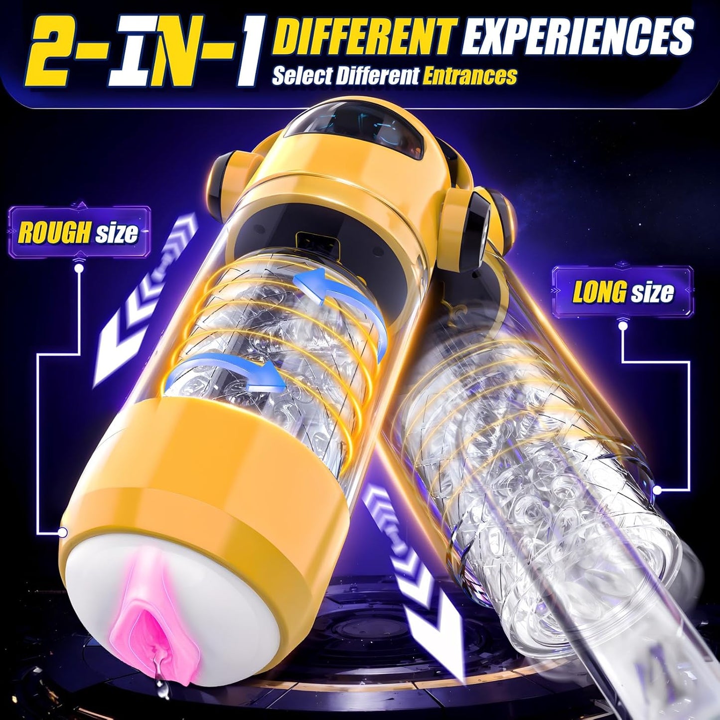 Aurora - Automatic Male Masturbator with 7 Thrust & Rotation Modes