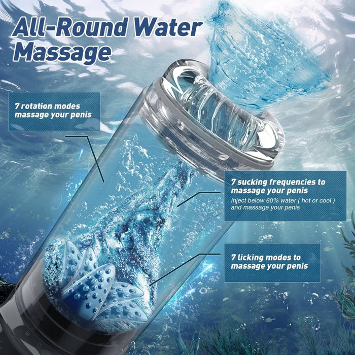 Auto-Rotate & Thrust Male Masturbator – Hands-Free Rotating Suction Cup Stroker
