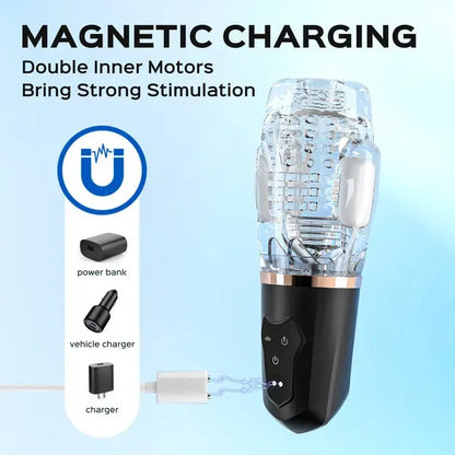 Gawk 3000 2nd Generation Dual Motor Blowjob Simulator Vibration Sucking