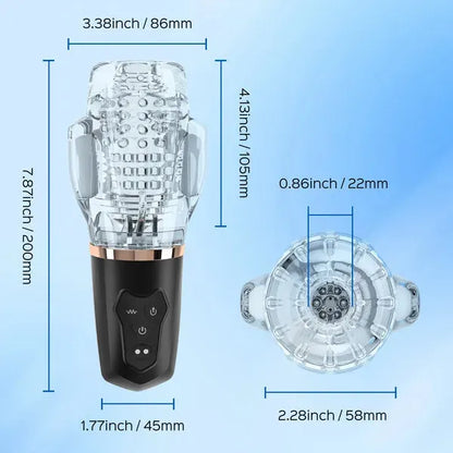 Gawk 3000 2nd Generation Dual Motor Blowjob Simulator Vibration Sucking