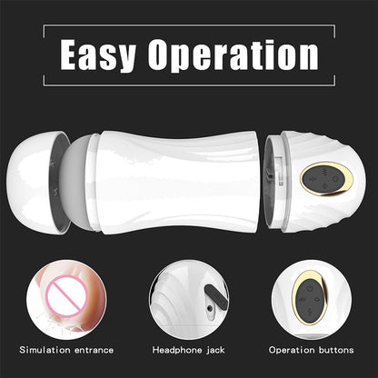 3D Automatic Male Masturbator Cup - 360° Suction, Vibration & Deep Throat