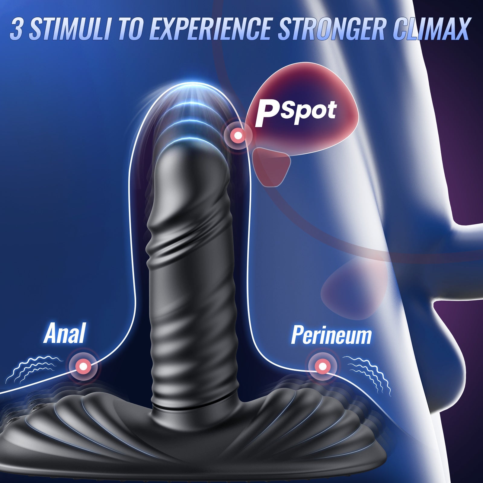 Prostate Massager for Men – P-Spot, Anal & Perineum Stimulation