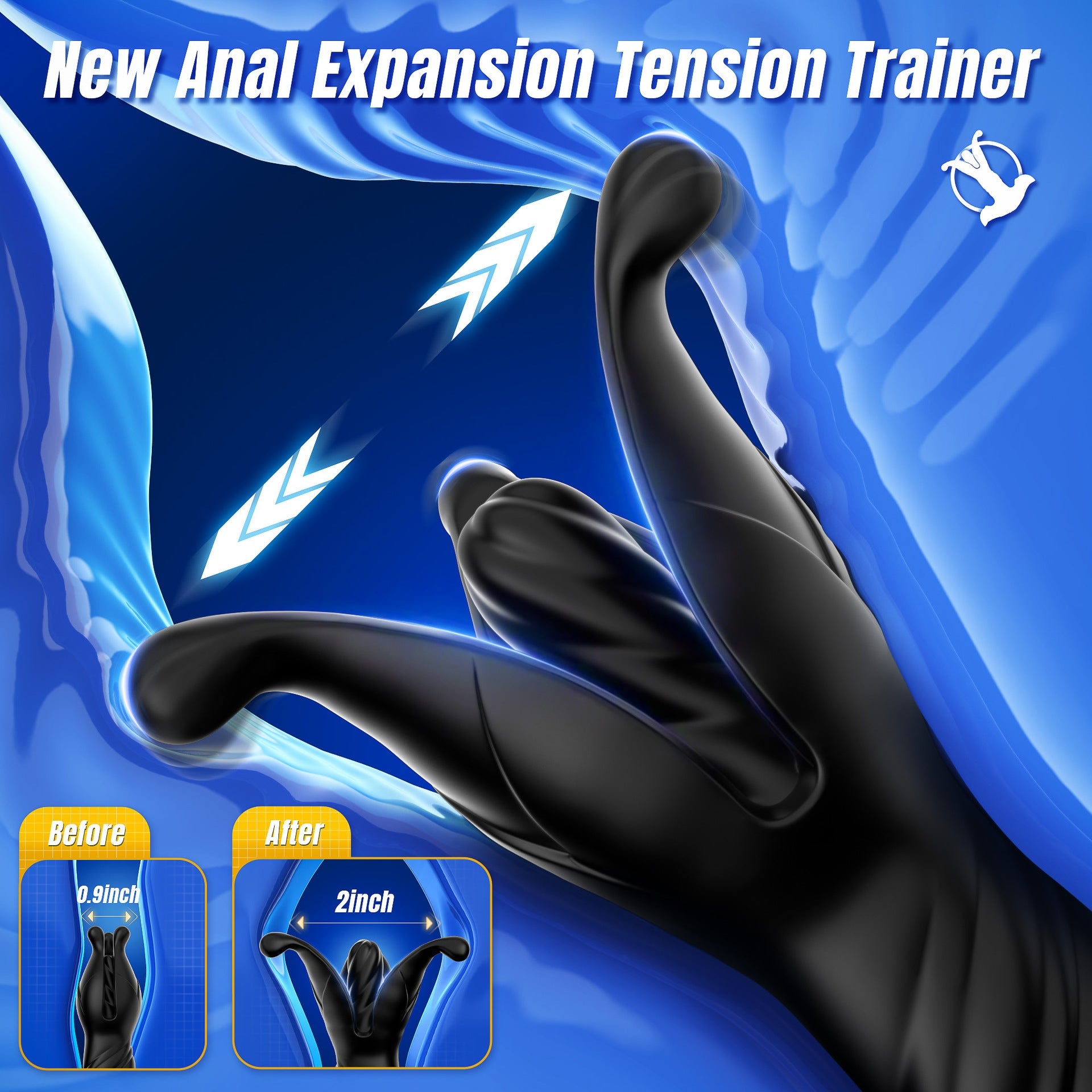 Male Prostate Massager – 9 Vibration & Thrust Modes, Remote-Controlled Anal Toy