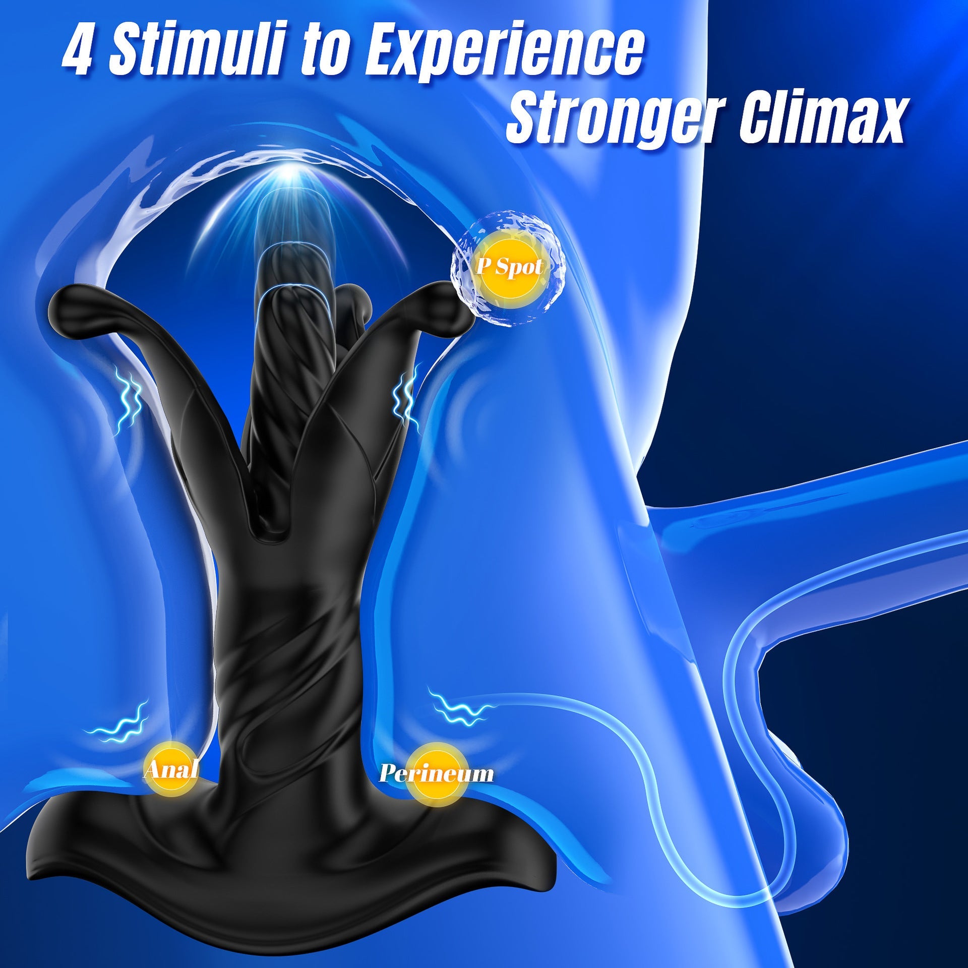 Male Prostate Massager – 9 Vibration & Thrust Modes, Remote-Controlled Anal Toy
