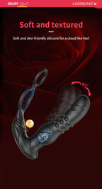 App-Controlled Dual-Ring + Prostate Plug for Men