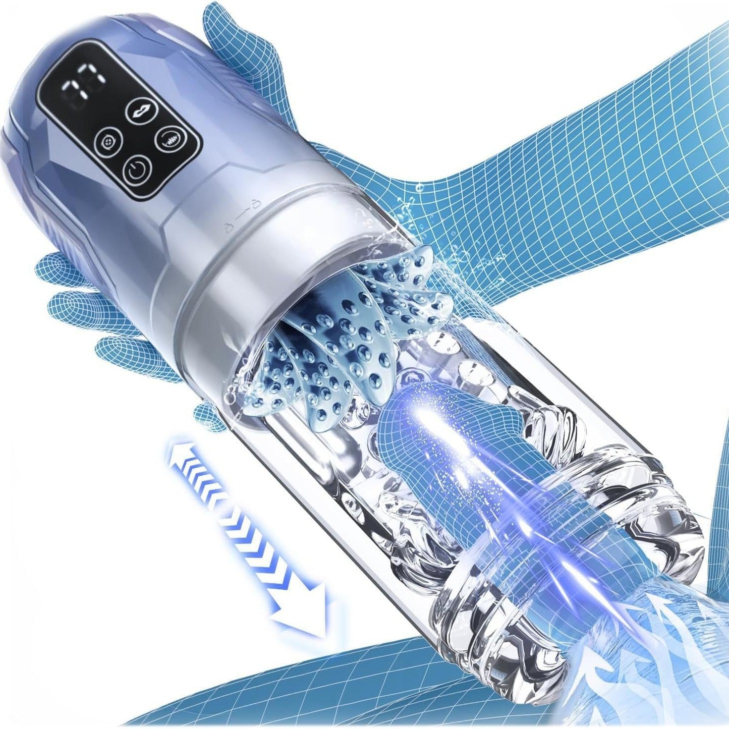 Automatic Male Masturbator with Thrusting, Licking & Vibration