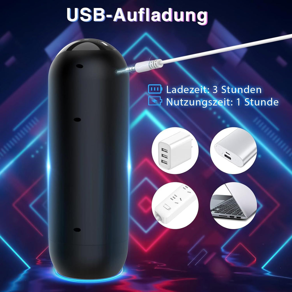 3-in-1 Automatic Male Masturbator Cup – Suction • Vibration • Heating High-Tech Sleeve