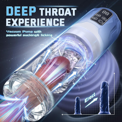Automatic Male Masturbator with Thrusting, Licking & Vibration