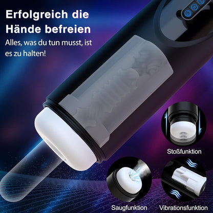 3-in-1 Automatic Male Masturbator Cup – Suction • Vibration • Heating High-Tech Sleeve