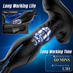 Male Prostate Massager – 9 Vibration & Thrust Modes, Remote-Controlled Anal Toy