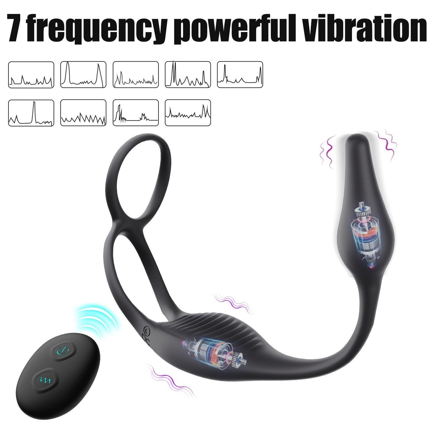Wearable Erection Enhancer Cock Ring - Vibrating Stimulator Prostate Massager