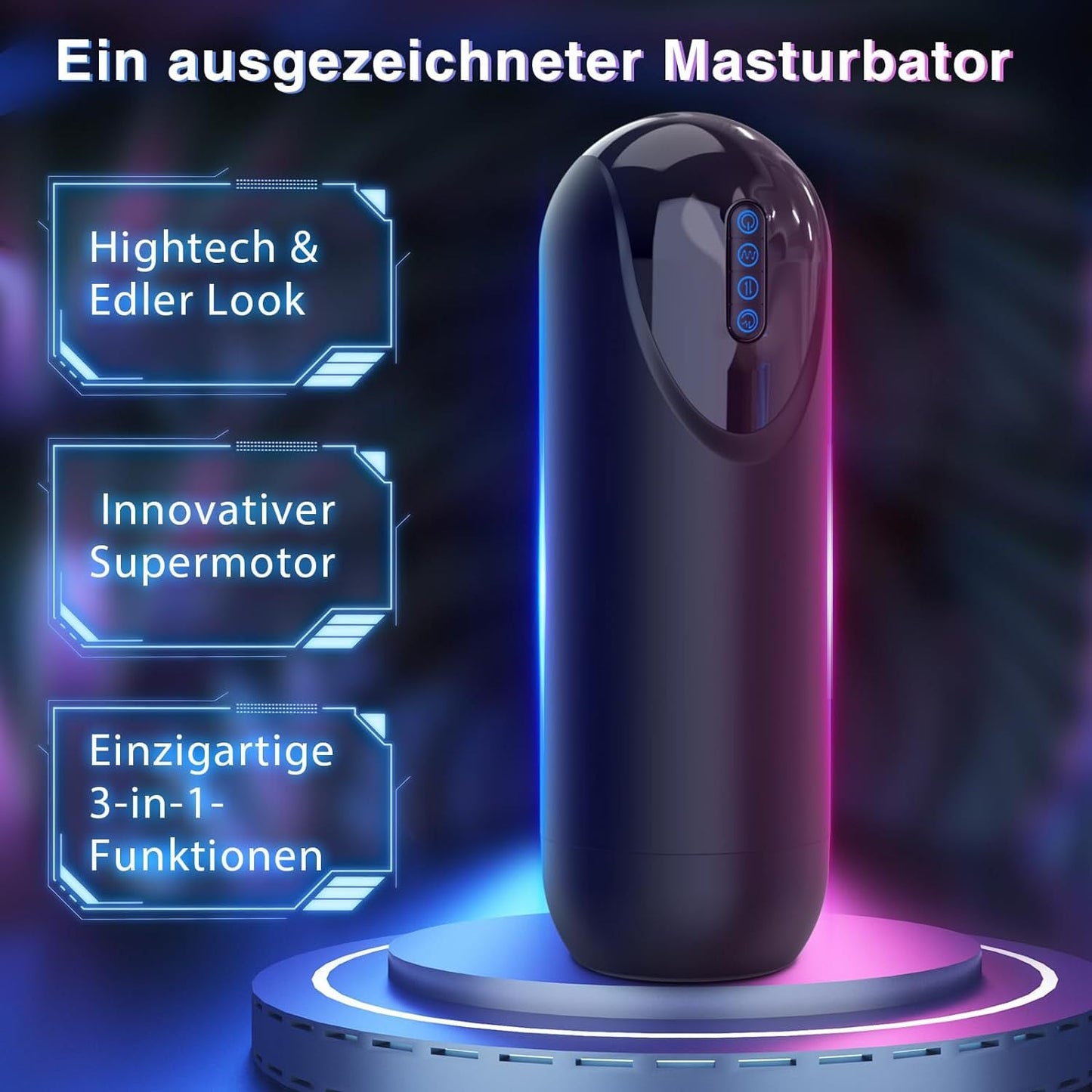 3-in-1 Automatic Male Masturbator Cup – Suction • Vibration • Heating High-Tech Sleeve
