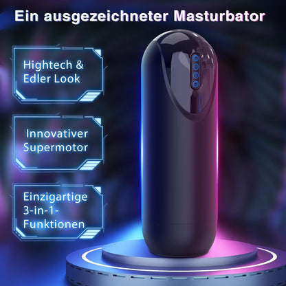 3-in-1 Automatic Male Masturbator Cup – Suction • Vibration • Heating High-Tech Sleeve