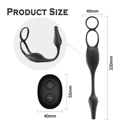 Wearable Erection Enhancer Cock Ring - Vibrating Stimulator Prostate Massager