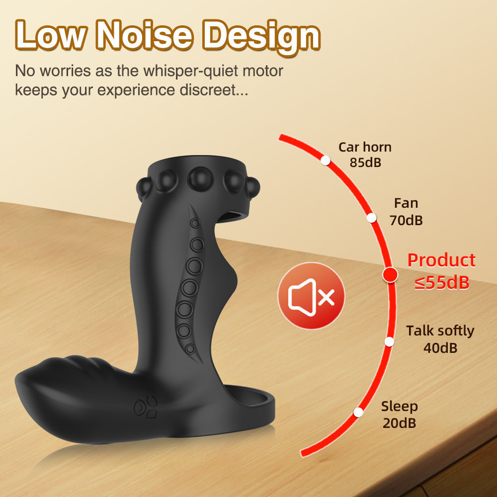 Silicone Male Prostate Massager – 9 Vibration & Thrust Modes, Remote-Controlled Anal Toy