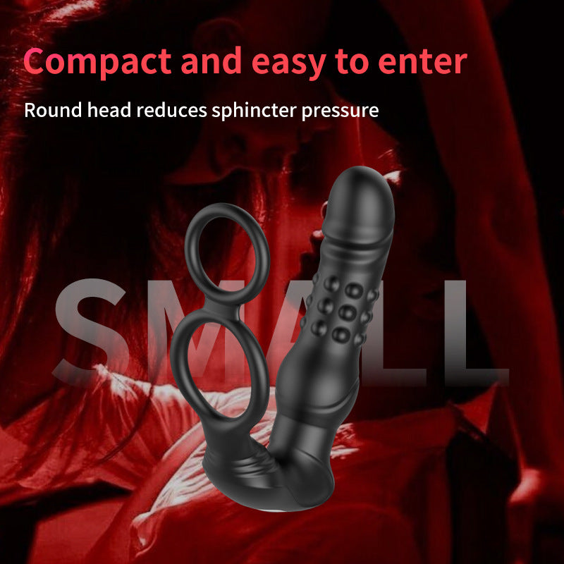 App-Controlled Dual-Ring + Prostate Plug for Men