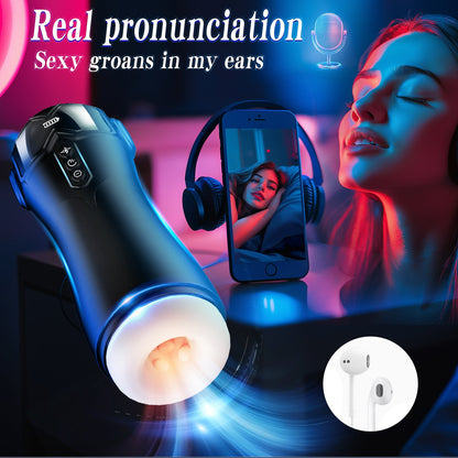 Hands-Free Male Masturbator - Automatic Suction & Vibration