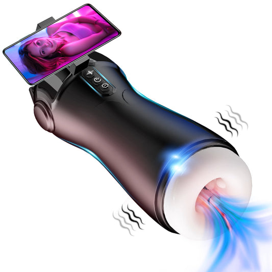 Hands-Free Male Masturbator - Automatic Suction & Vibration