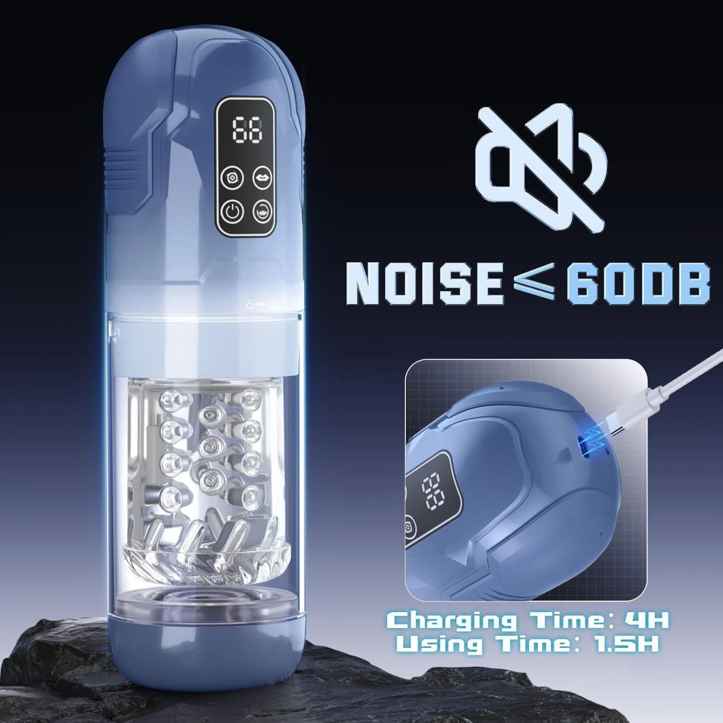 Automatic Male Masturbator with Thrusting, Licking & Vibration