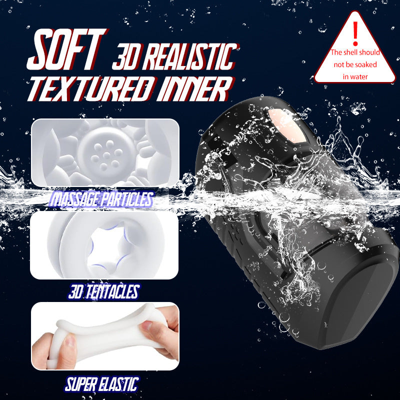 Automatic Thrusting & Vibrating Male Masturbator - Space Capsule Design