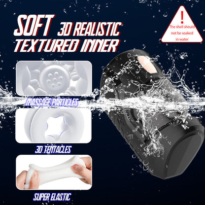 Automatic Thrusting & Vibrating Male Masturbator - Space Capsule Design