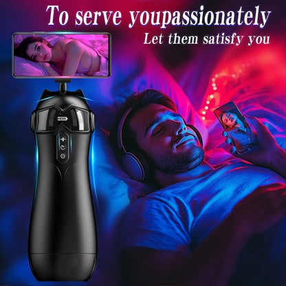 Hands-Free Male Masturbator - Automatic Suction & Vibration