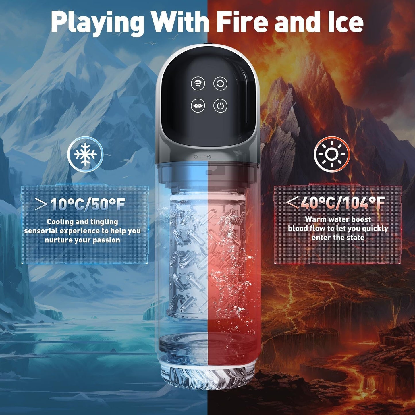 Auto-Rotate & Thrust Male Masturbator – Hands-Free Rotating Suction Cup Stroker