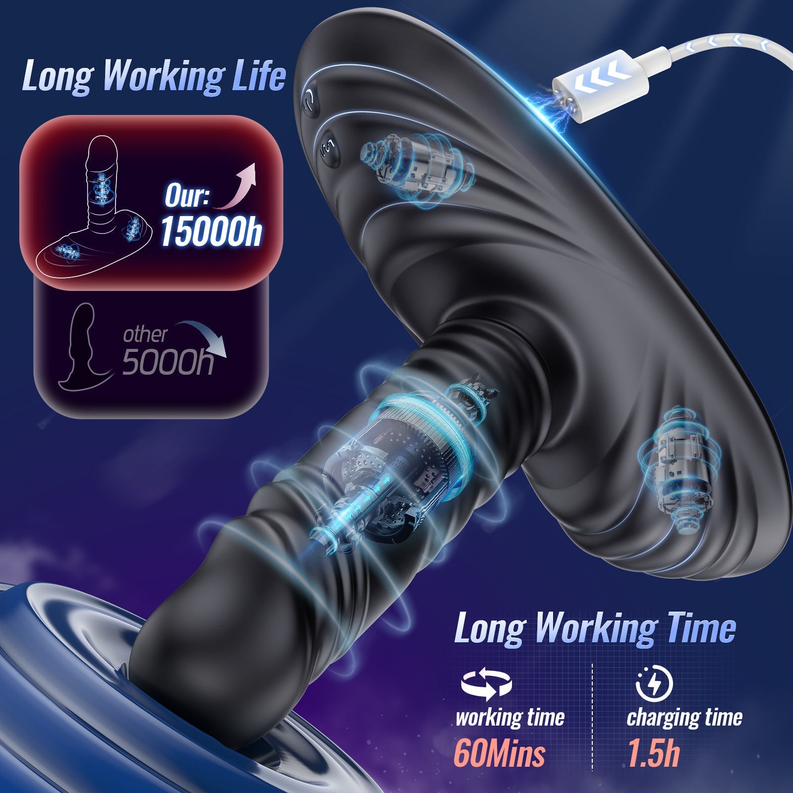 Prostate Massager for Men – P-Spot, Anal & Perineum Stimulation