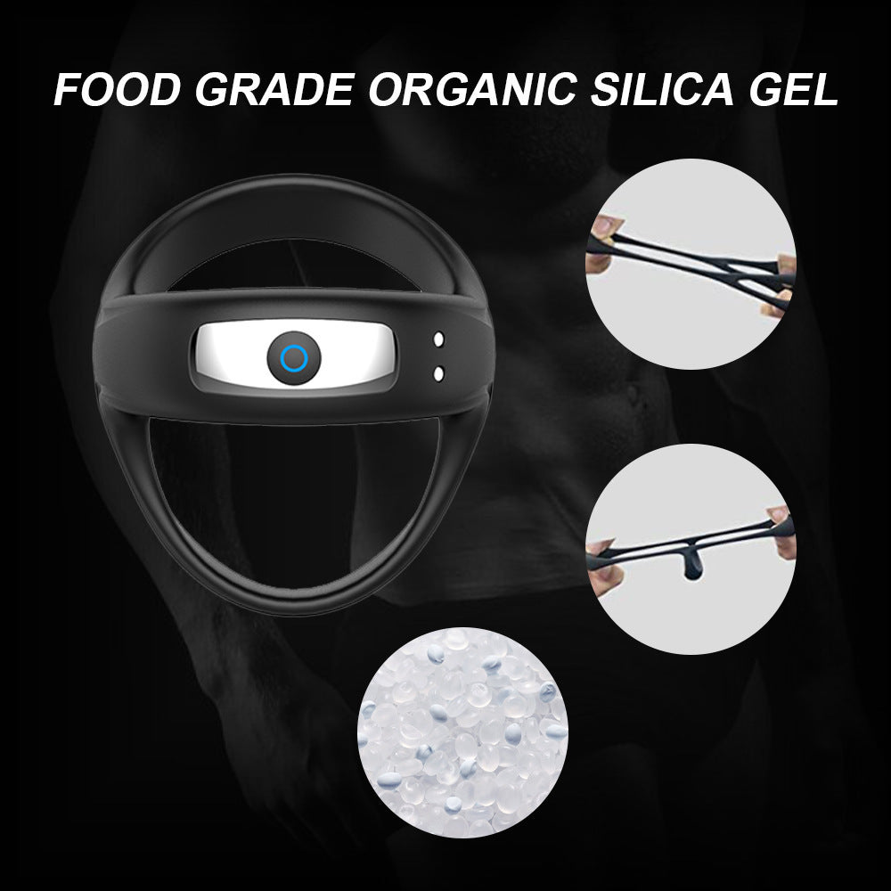 Male Cock Ring USB Charging Vibration Massage Male Masturbator