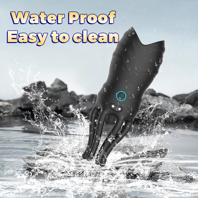 Claw-Grip Automatic Male Penis Vibrator - Tentacle Sleeve with Multi-Mode Pulses