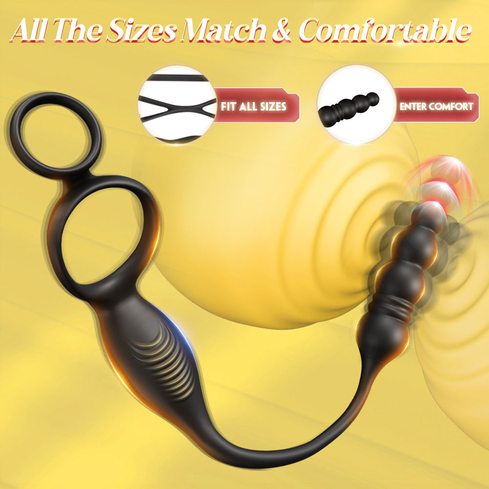 App-Controlled Dual Stimulation Plug & Ring – Personalized Prostate Massager