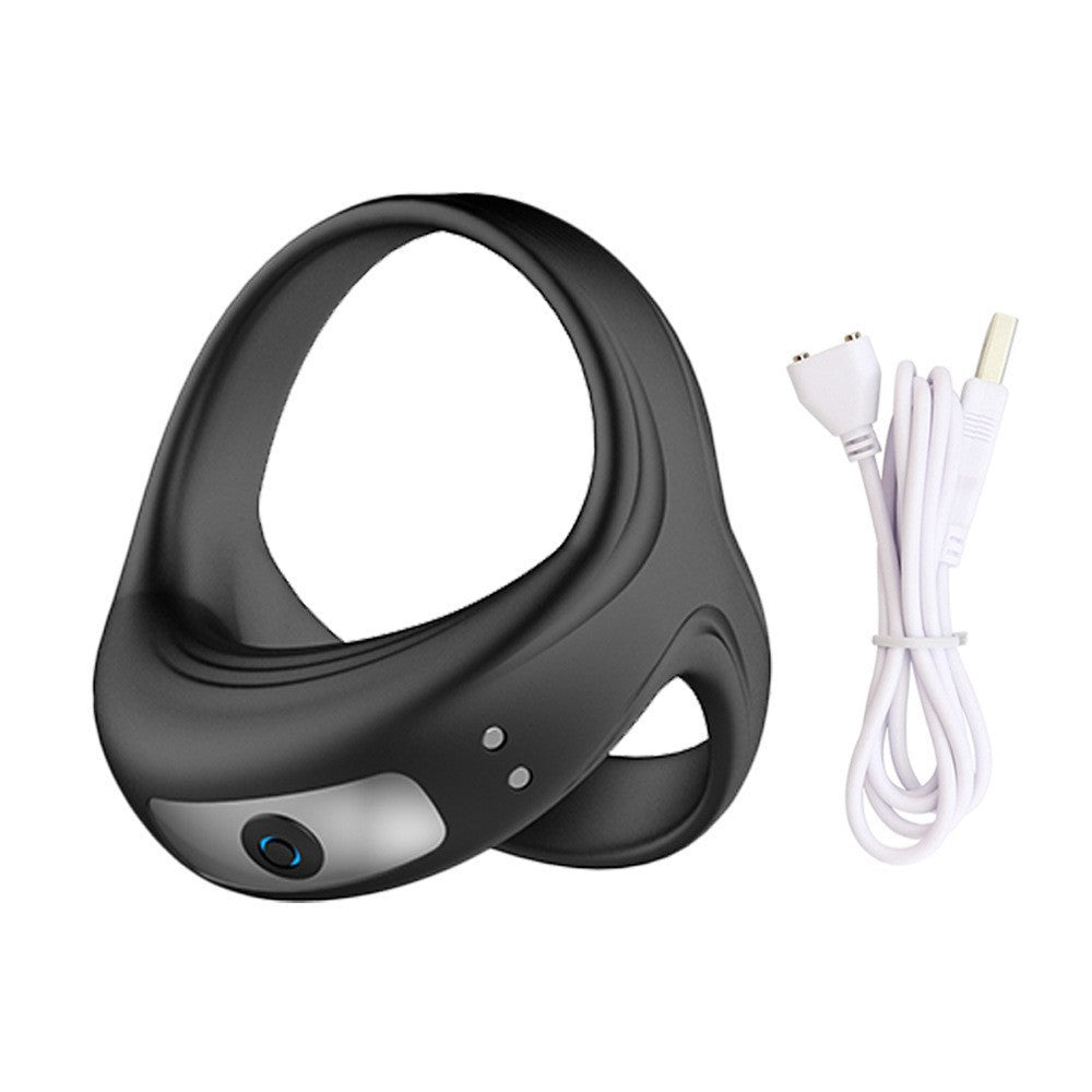 Male Cock Ring USB Charging Vibration Massage Male Masturbator