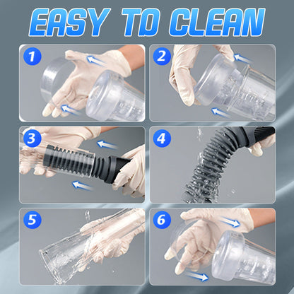 Penis Pump Enlarger - Transparent Visual Male Sex Toys