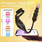 App-Controlled Dual Stimulation Plug & Ring – Personalized Prostate Massager