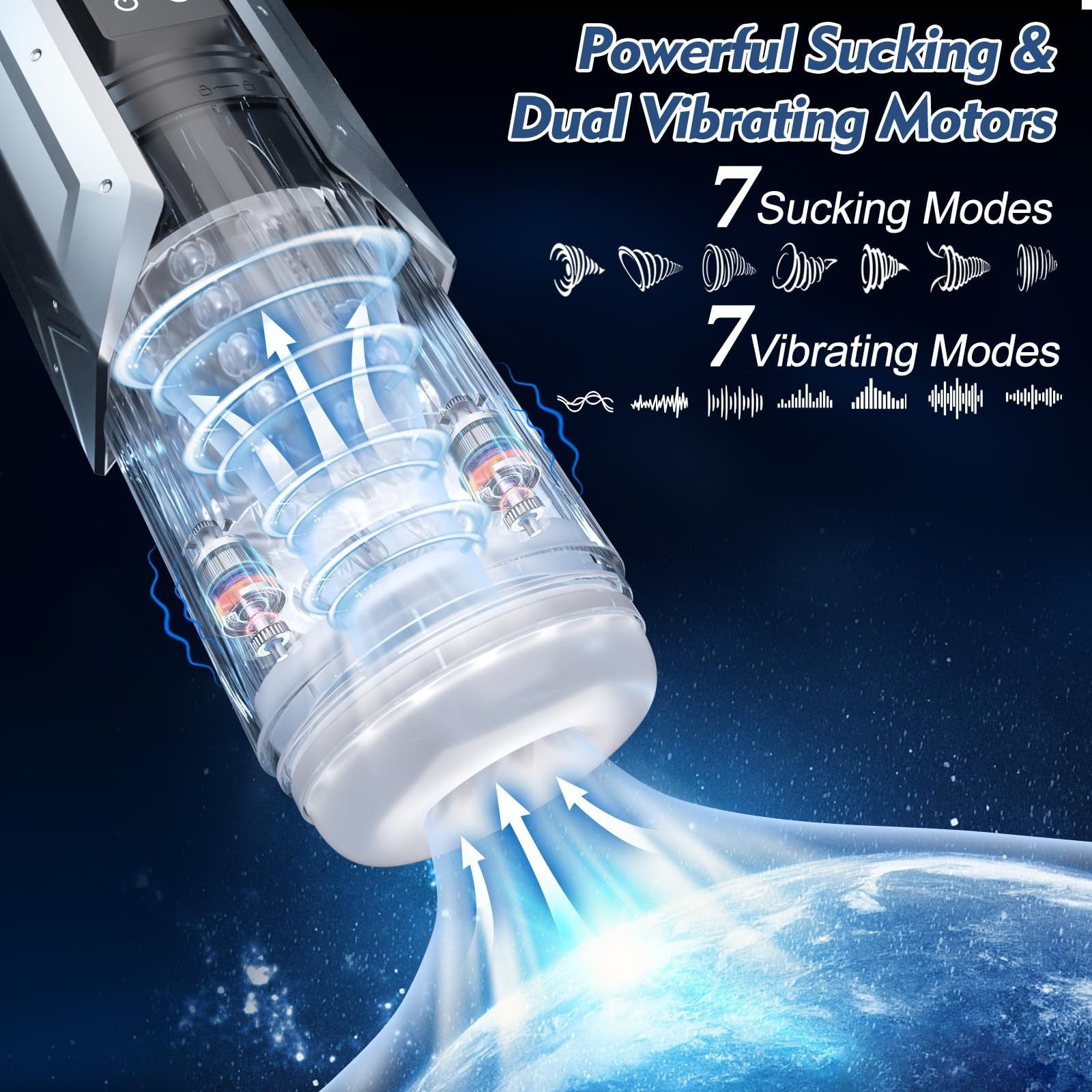 Automatic Male Masturbator Sex Toys - 3D Realistic Textured Blowjob Sex Toy