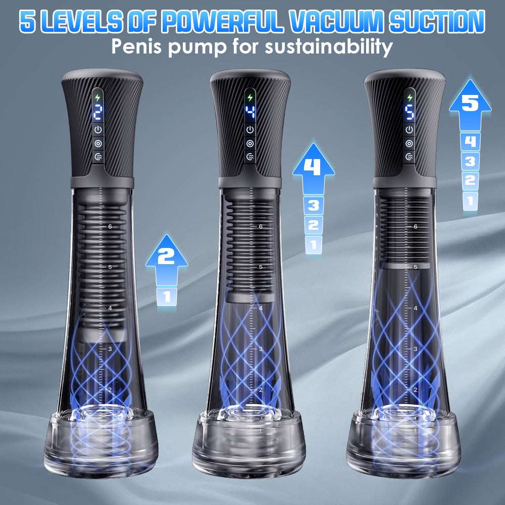 Penis Pump Enlarger - Transparent Visual Male Sex Toys