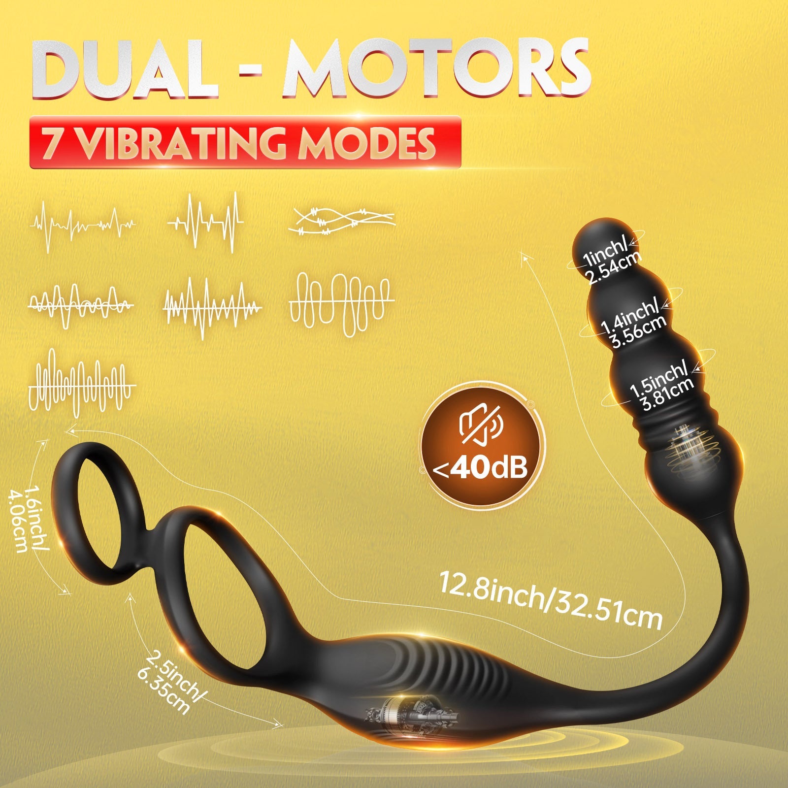 App-Controlled Dual Stimulation Plug & Ring – Personalized Prostate Massager