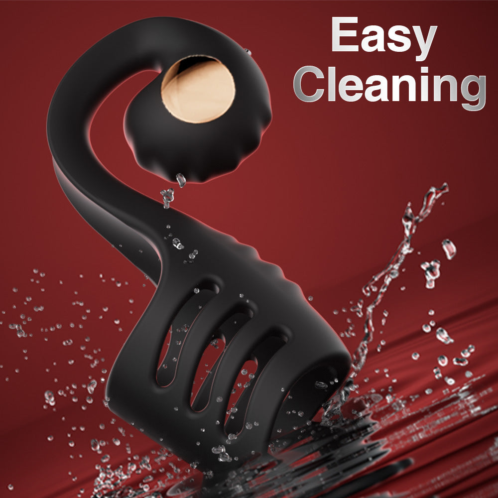 Couple Vibrating Cock Ring – 10 Vibration Modes, Rechargeable Silicone Ring