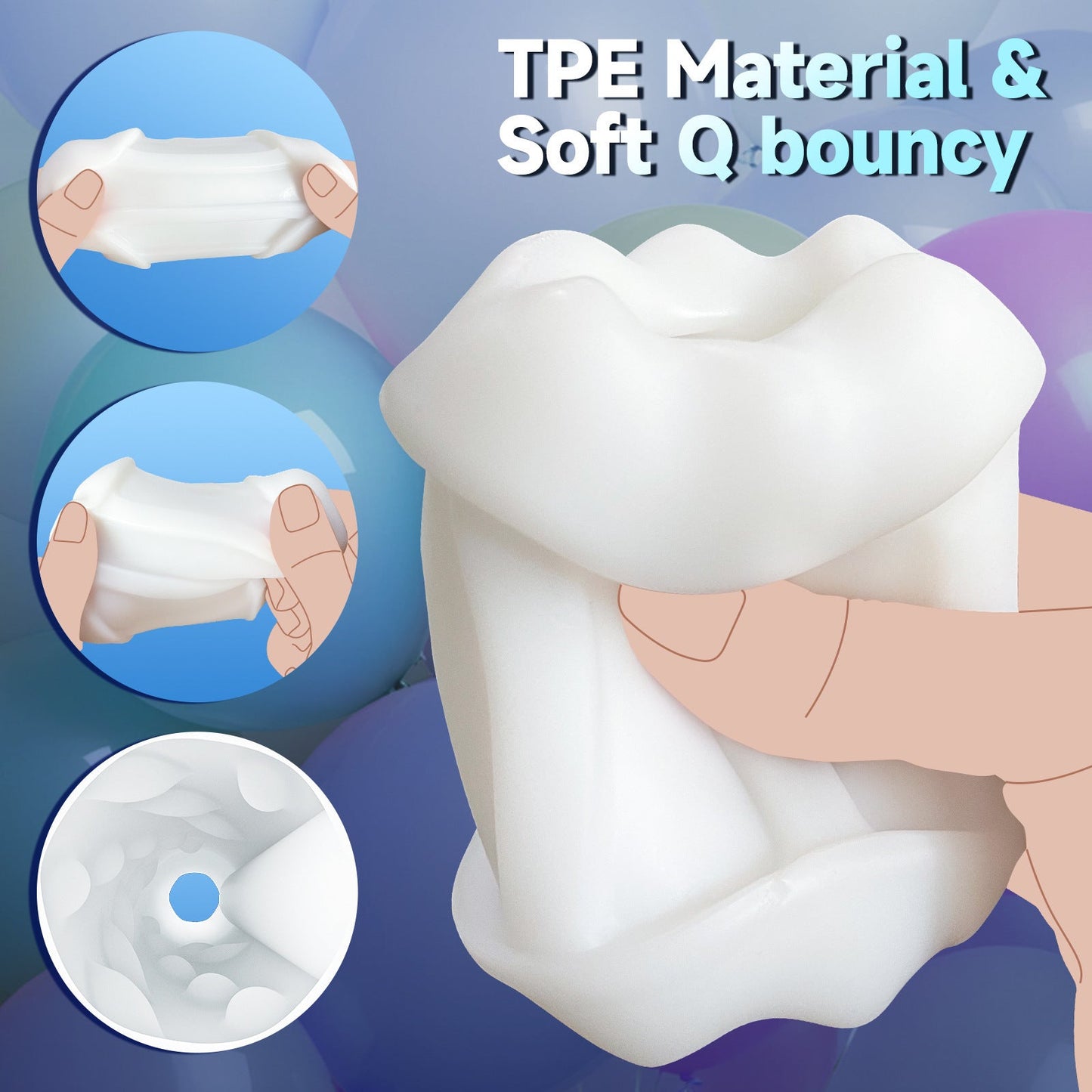 9 Sucking & Vibrating Handle Maturbator Cup with APP Control Phone Holder