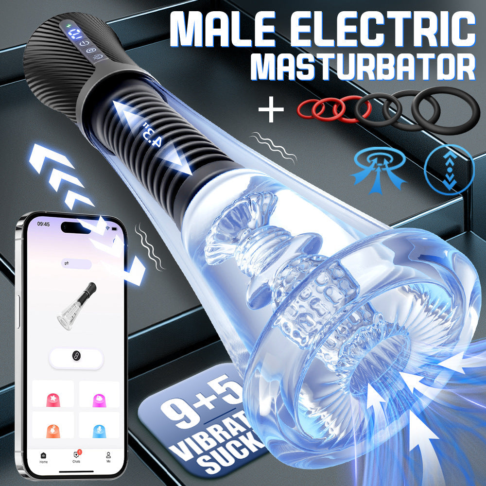 Penis Pump Enlarger - Transparent Visual Male Sex Toys