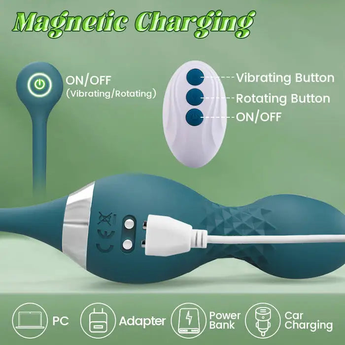 CLARA Electric Rotating Clitoral Vibrator Prostate Massager for Couple