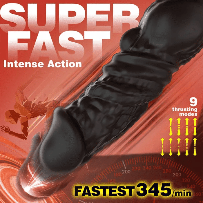 Larger Size Remote Control 9 Thrusting 9 Vibrating Prostate Massager